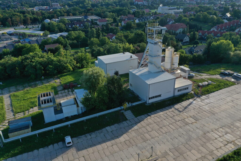 Widok na zabudowania nadszybia szybu Kościuszko